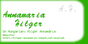 annamaria hilger business card