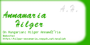 annamaria hilger business card